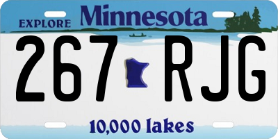 MN license plate 267RJG