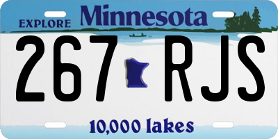 MN license plate 267RJS