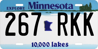 MN license plate 267RKK