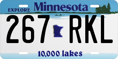 MN license plate 267RKL