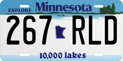 MN license plate 267RLD