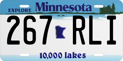 MN license plate 267RLI