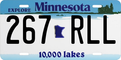 MN license plate 267RLL