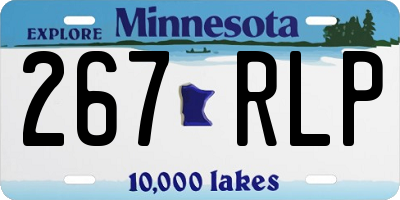 MN license plate 267RLP