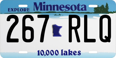 MN license plate 267RLQ