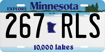 MN license plate 267RLS
