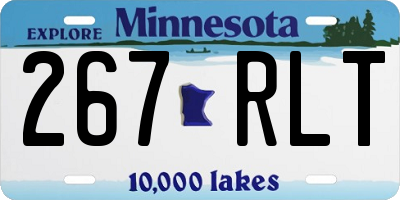 MN license plate 267RLT
