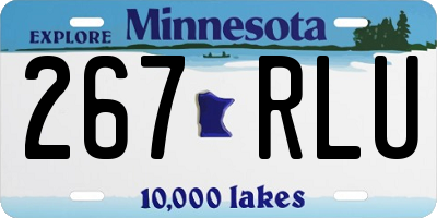 MN license plate 267RLU
