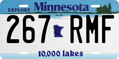MN license plate 267RMF