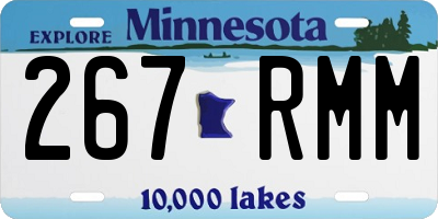 MN license plate 267RMM