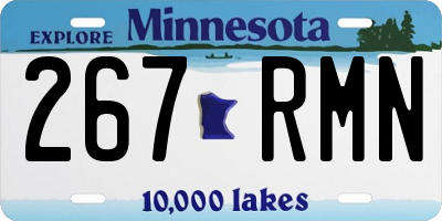 MN license plate 267RMN