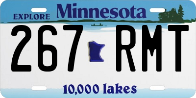 MN license plate 267RMT