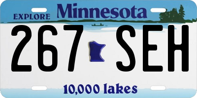 MN license plate 267SEH