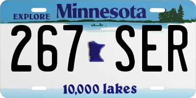 MN license plate 267SER