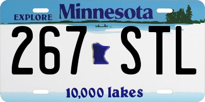 MN license plate 267STL