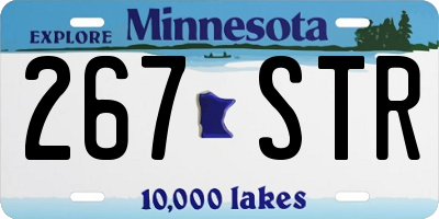 MN license plate 267STR