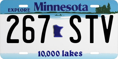 MN license plate 267STV