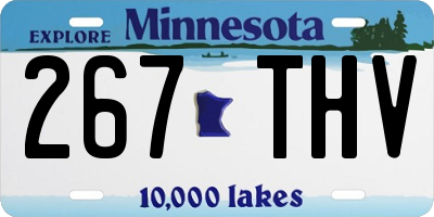MN license plate 267THV