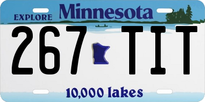 MN license plate 267TIT