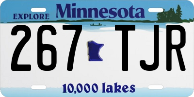 MN license plate 267TJR