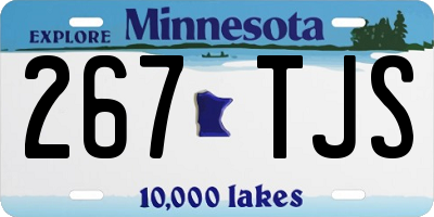 MN license plate 267TJS