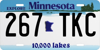 MN license plate 267TKC