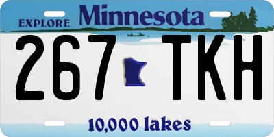 MN license plate 267TKH