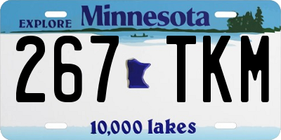 MN license plate 267TKM