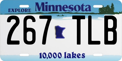 MN license plate 267TLB