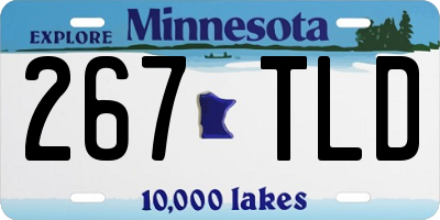 MN license plate 267TLD