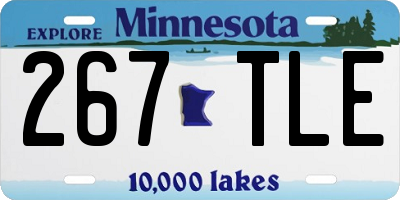 MN license plate 267TLE