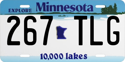 MN license plate 267TLG