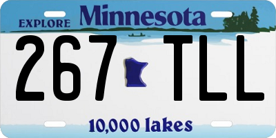 MN license plate 267TLL