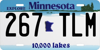 MN license plate 267TLM