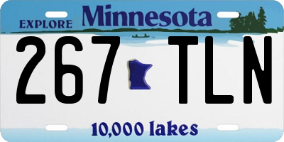 MN license plate 267TLN