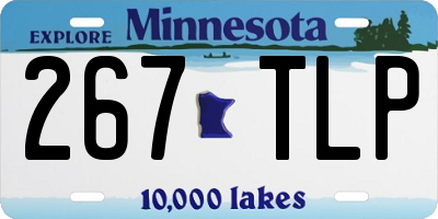 MN license plate 267TLP