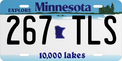 MN license plate 267TLS