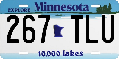 MN license plate 267TLU