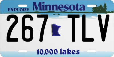 MN license plate 267TLV