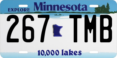 MN license plate 267TMB