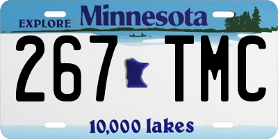 MN license plate 267TMC