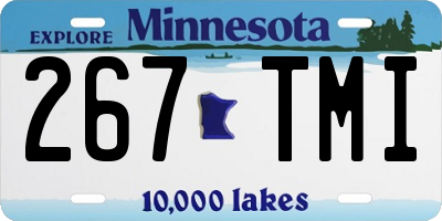 MN license plate 267TMI