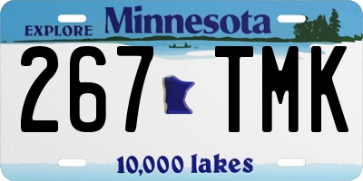 MN license plate 267TMK