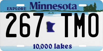 MN license plate 267TMO
