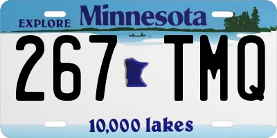 MN license plate 267TMQ