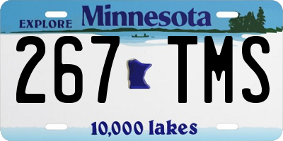 MN license plate 267TMS