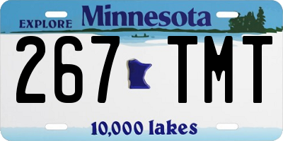MN license plate 267TMT