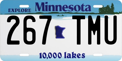 MN license plate 267TMU