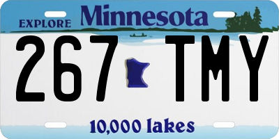 MN license plate 267TMY