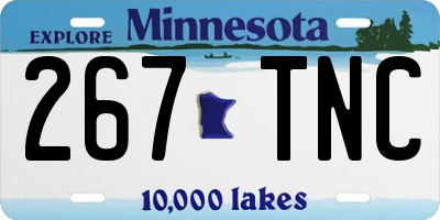 MN license plate 267TNC